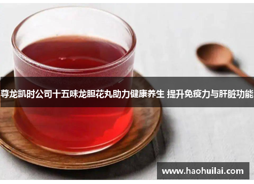 尊龙凯时公司十五味龙胆花丸助力健康养生 提升免疫力与肝脏功能